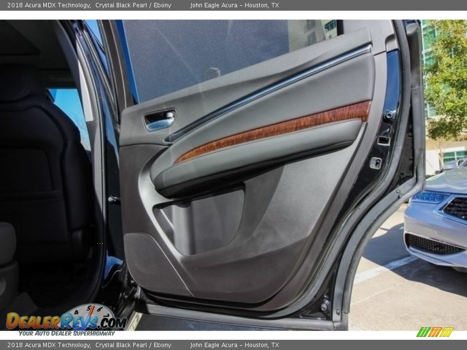 2018 Acura MDX Technology Crystal Black Pearl / Ebony Photo #21