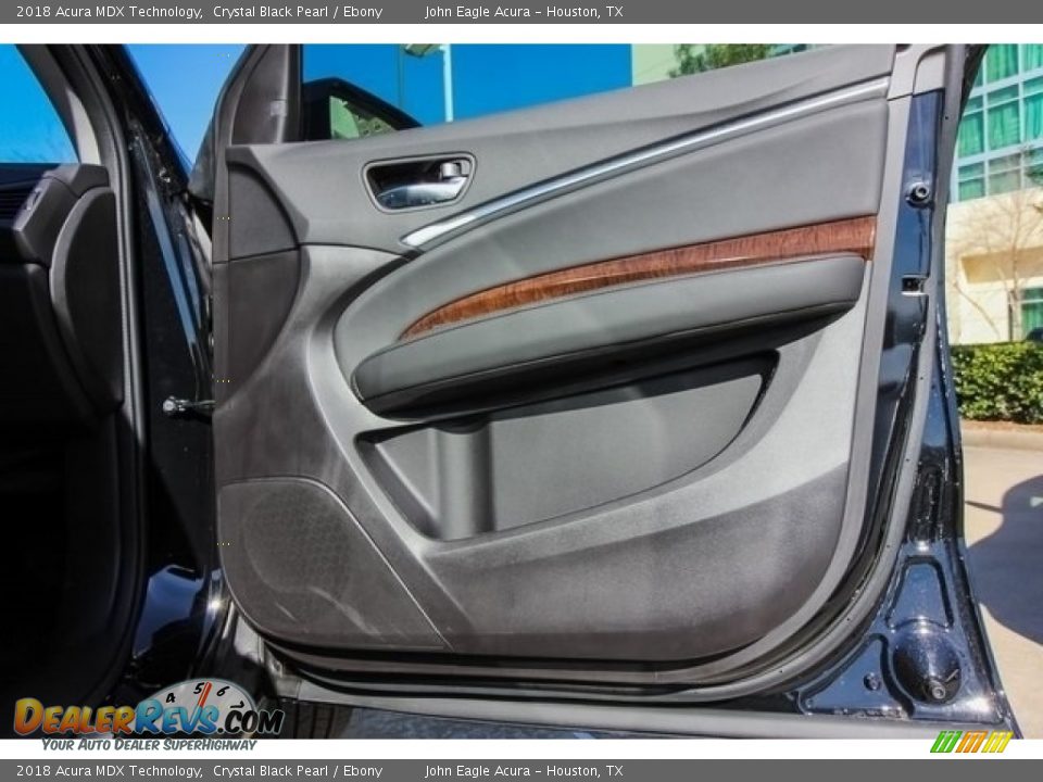 2018 Acura MDX Technology Crystal Black Pearl / Ebony Photo #23