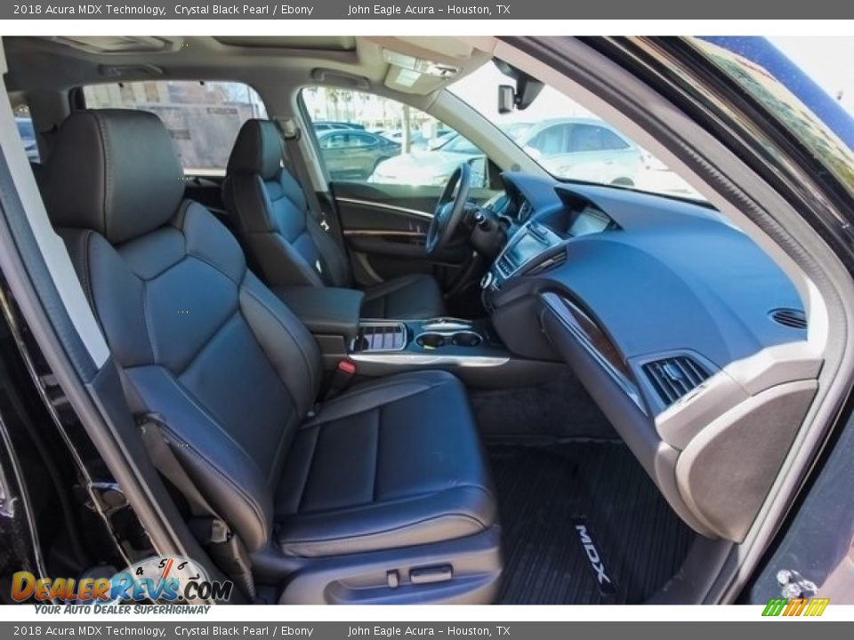 2018 Acura MDX Technology Crystal Black Pearl / Ebony Photo #24