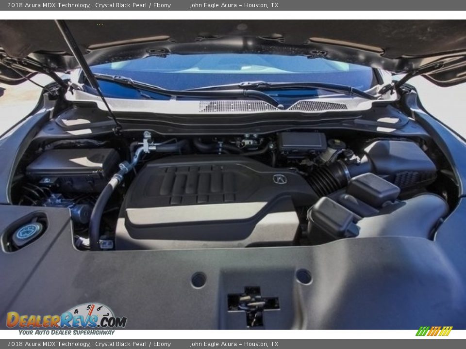 2018 Acura MDX Technology Crystal Black Pearl / Ebony Photo #25