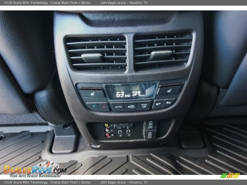 2018 Acura MDX Technology Crystal Black Pearl / Ebony Photo #26