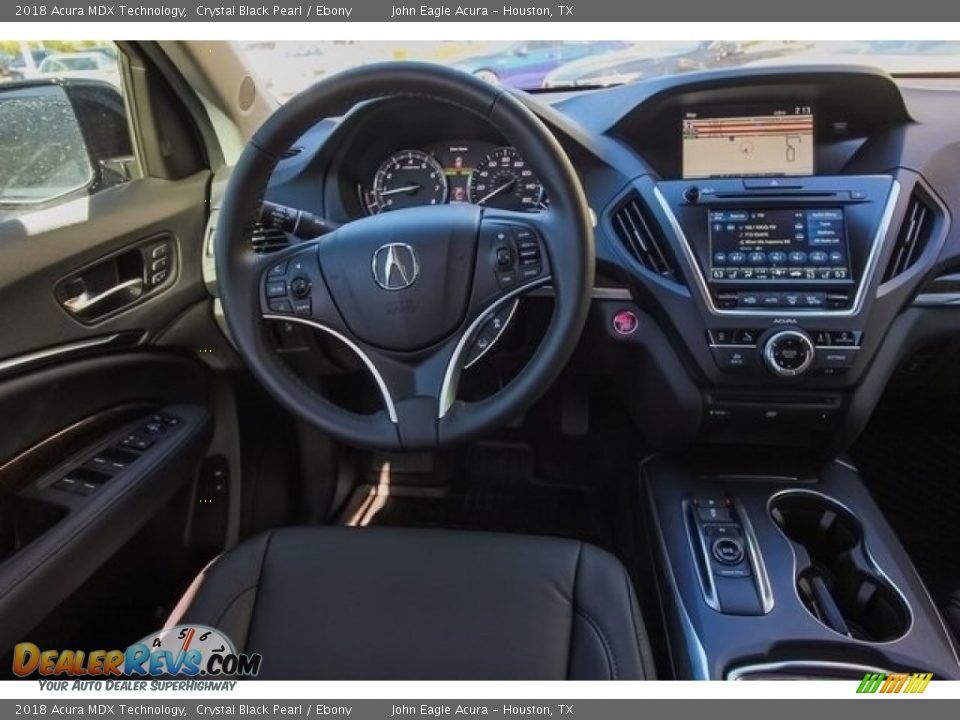 2018 Acura MDX Technology Crystal Black Pearl / Ebony Photo #28