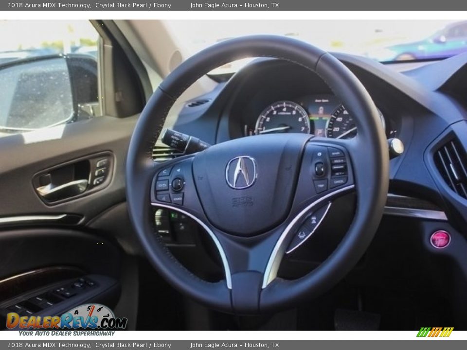 2018 Acura MDX Technology Crystal Black Pearl / Ebony Photo #29