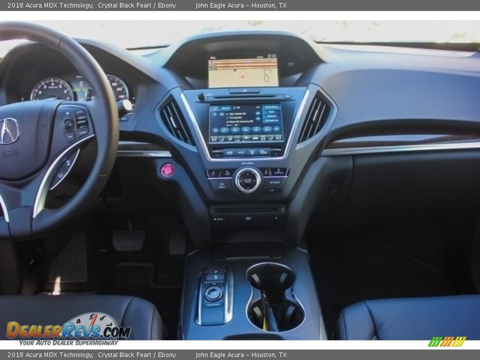 2018 Acura MDX Technology Crystal Black Pearl / Ebony Photo #30
