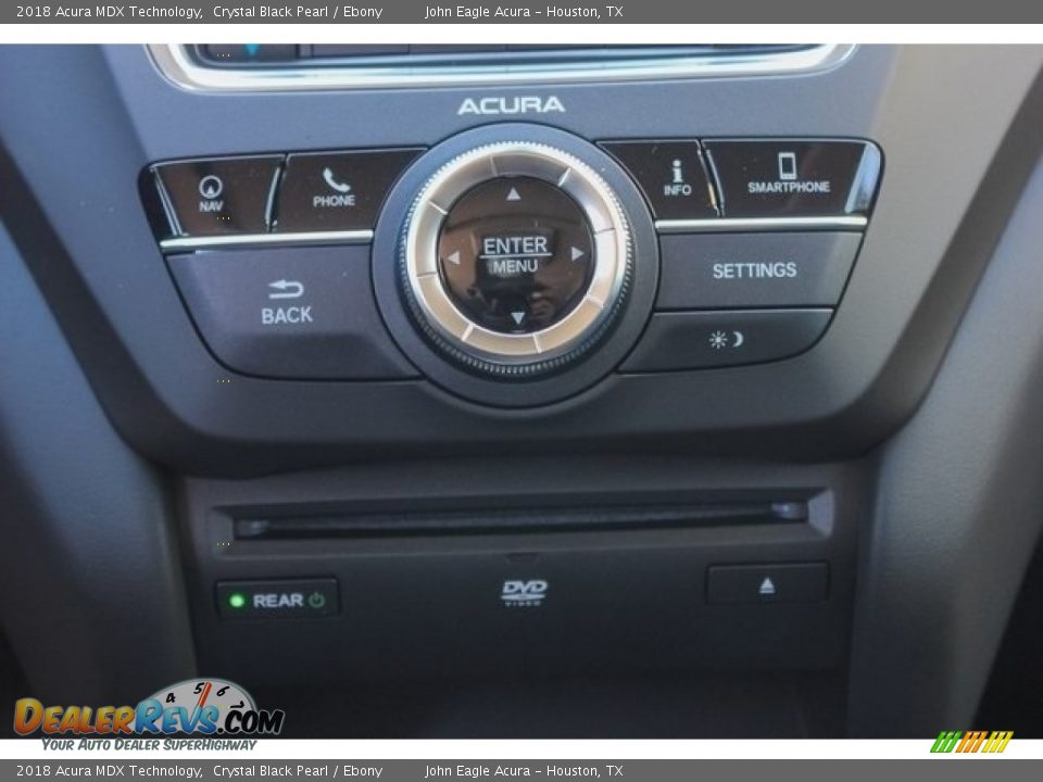 2018 Acura MDX Technology Crystal Black Pearl / Ebony Photo #33