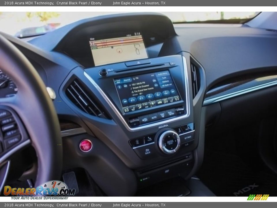 2018 Acura MDX Technology Crystal Black Pearl / Ebony Photo #36