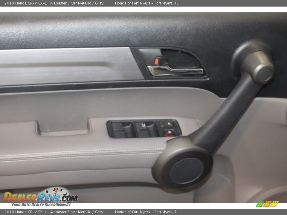 2010 Honda CR-V EX-L Alabaster Silver Metallic / Gray Photo #14