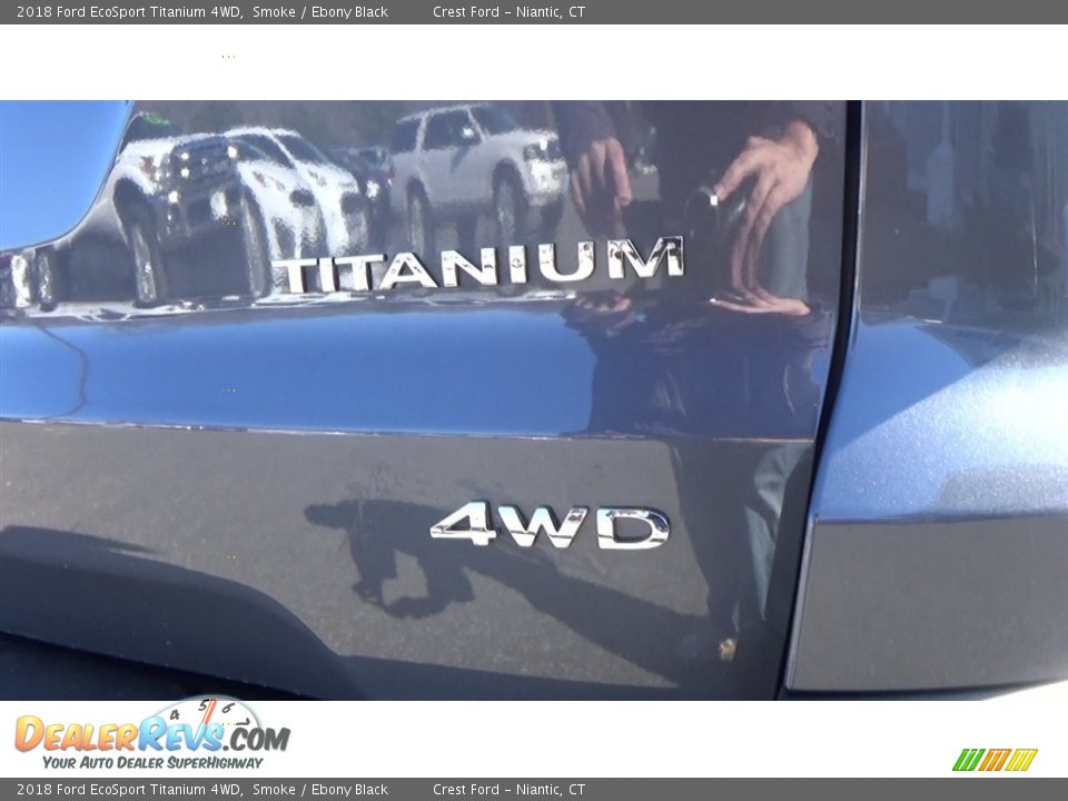2018 Ford EcoSport Titanium 4WD Smoke / Ebony Black Photo #9