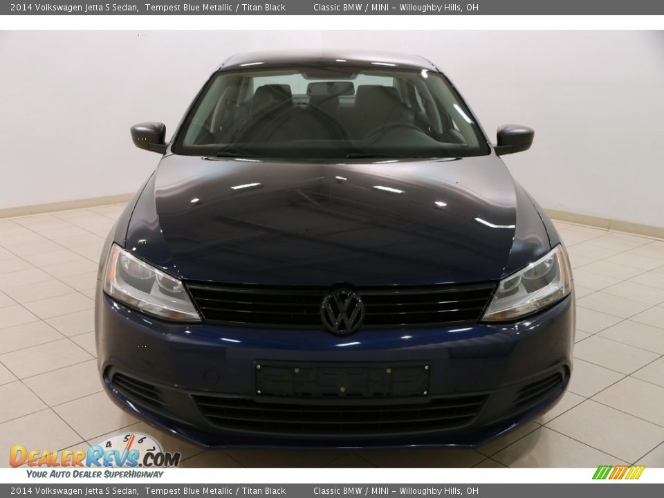 2014 Volkswagen Jetta S Sedan Tempest Blue Metallic / Titan Black Photo #2