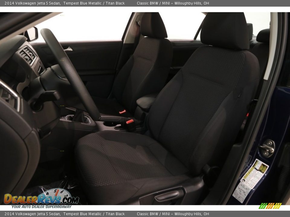 2014 Volkswagen Jetta S Sedan Tempest Blue Metallic / Titan Black Photo #5