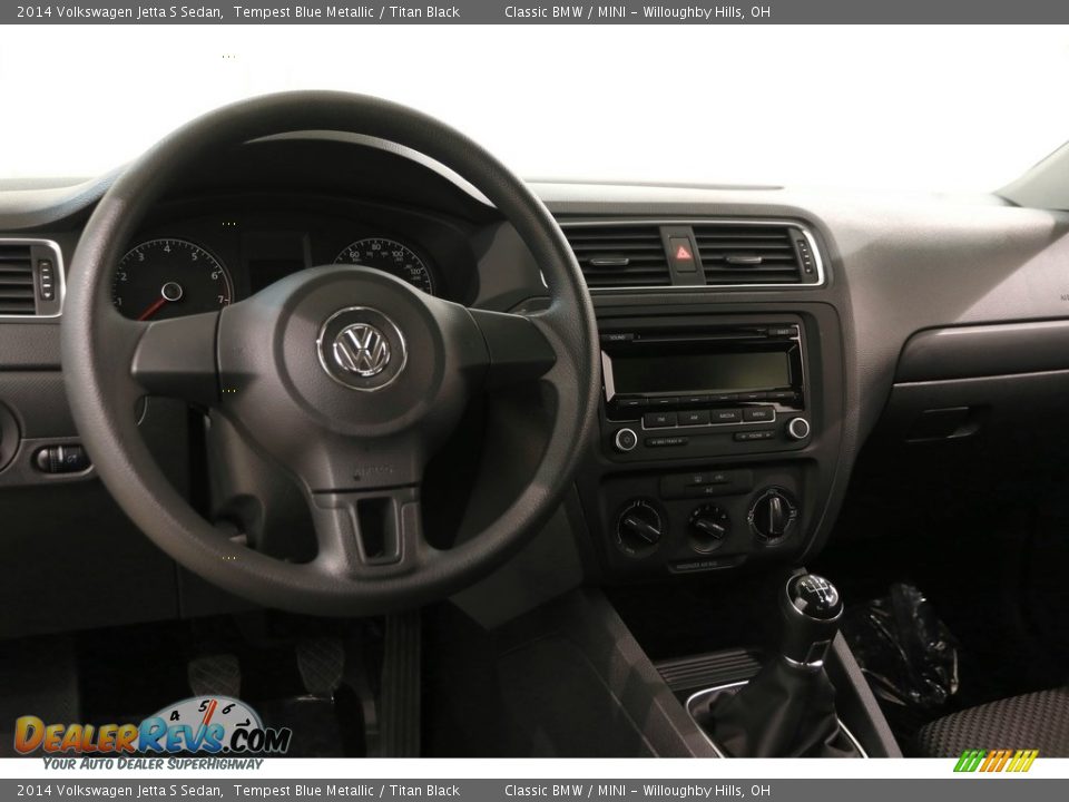 2014 Volkswagen Jetta S Sedan Tempest Blue Metallic / Titan Black Photo #7