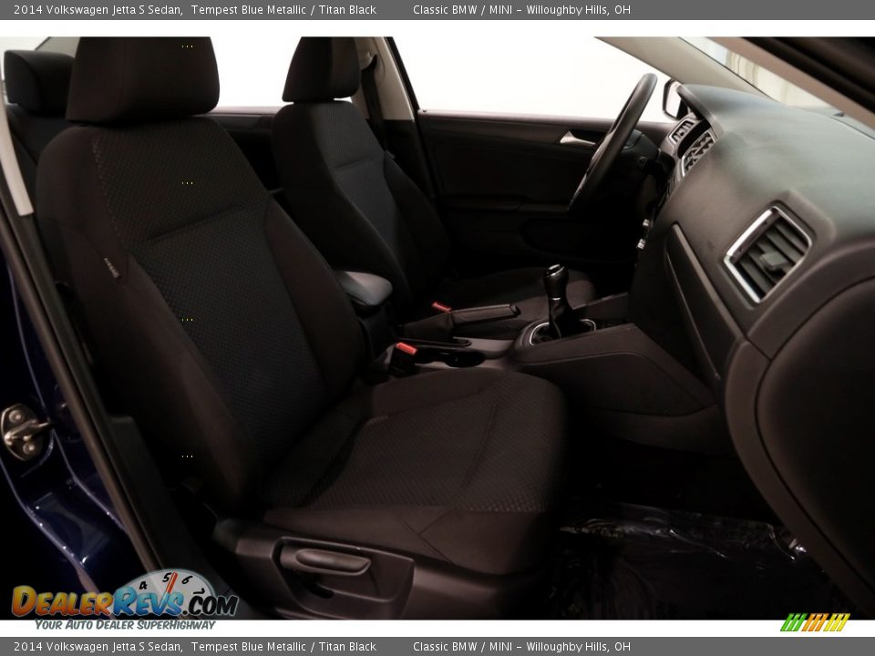 2014 Volkswagen Jetta S Sedan Tempest Blue Metallic / Titan Black Photo #13