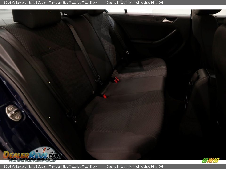 2014 Volkswagen Jetta S Sedan Tempest Blue Metallic / Titan Black Photo #14