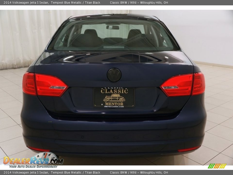 2014 Volkswagen Jetta S Sedan Tempest Blue Metallic / Titan Black Photo #16