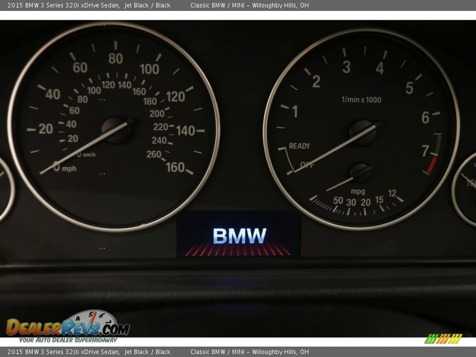 2015 BMW 3 Series 320i xDrive Sedan Jet Black / Black Photo #8