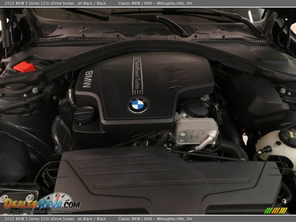 2015 BMW 3 Series 320i xDrive Sedan Jet Black / Black Photo #21