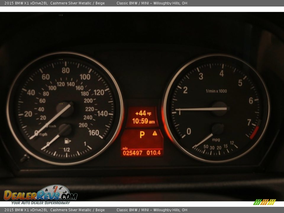 2015 BMW X1 xDrive28i Cashmere Silver Metallic / Beige Photo #8