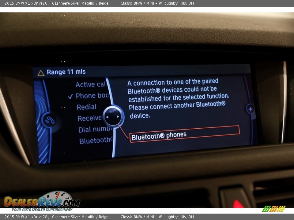 2015 BMW X1 xDrive28i Cashmere Silver Metallic / Beige Photo #11