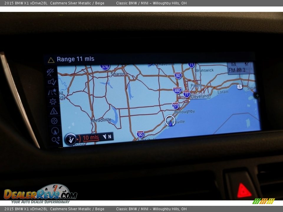 2015 BMW X1 xDrive28i Cashmere Silver Metallic / Beige Photo #12