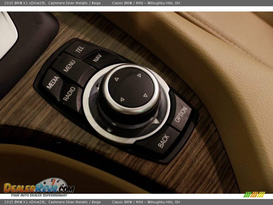 2015 BMW X1 xDrive28i Cashmere Silver Metallic / Beige Photo #16
