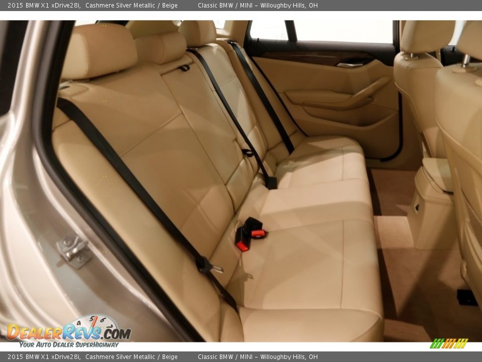 2015 BMW X1 xDrive28i Cashmere Silver Metallic / Beige Photo #18