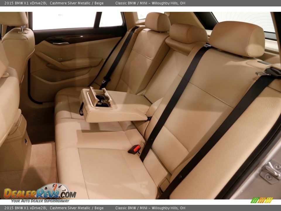 2015 BMW X1 xDrive28i Cashmere Silver Metallic / Beige Photo #20