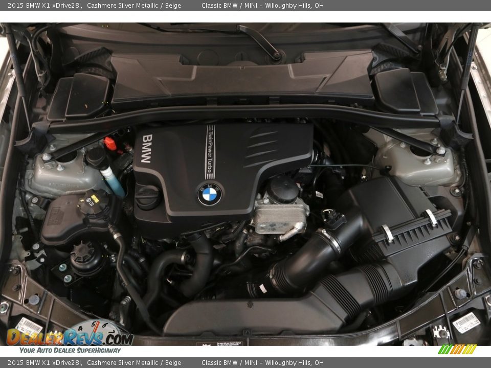 2015 BMW X1 xDrive28i Cashmere Silver Metallic / Beige Photo #22