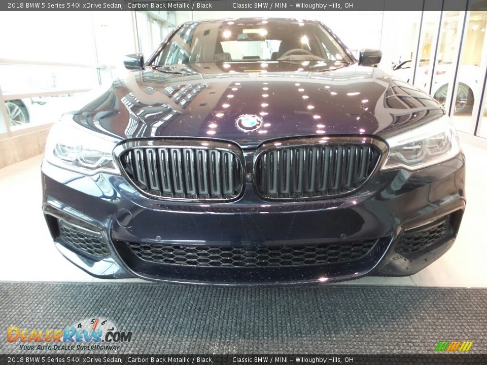 2018 BMW 5 Series 540i xDrive Sedan Carbon Black Metallic / Black Photo #4