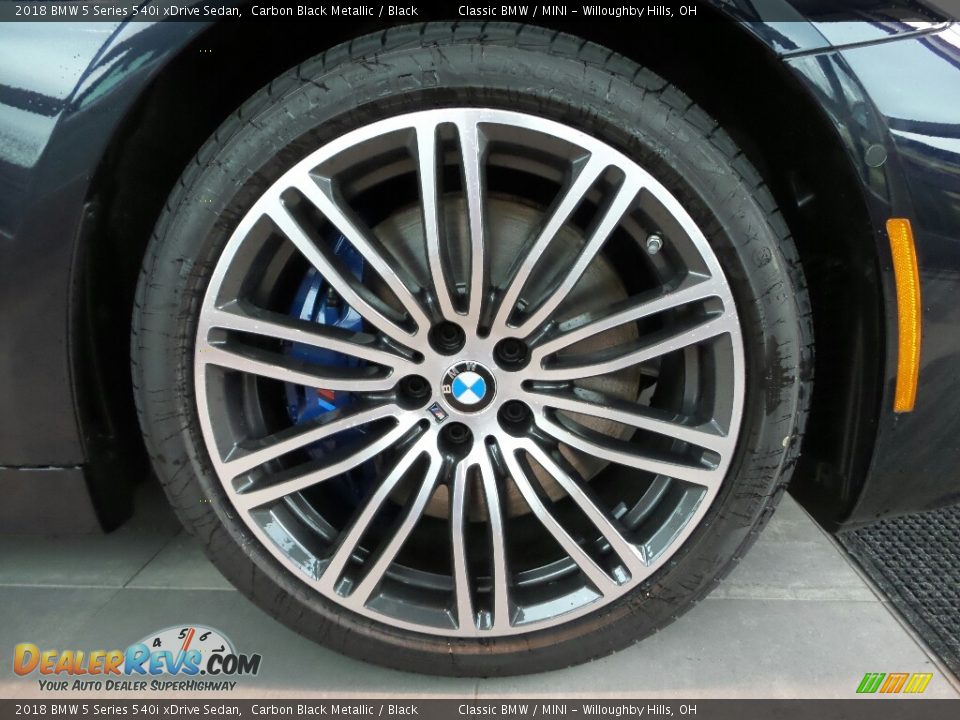 2018 BMW 5 Series 540i xDrive Sedan Carbon Black Metallic / Black Photo #5