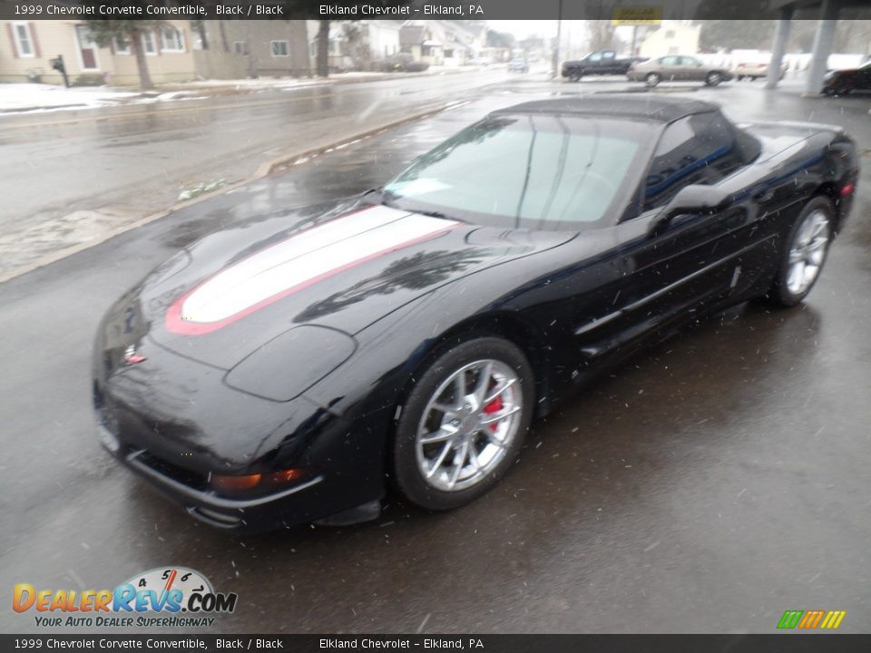 1999 Chevrolet Corvette Convertible Black / Black Photo #2