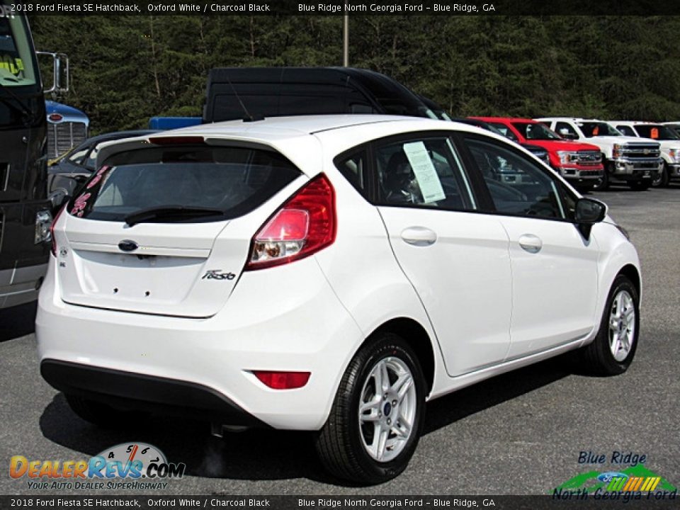 2018 Ford Fiesta SE Hatchback Oxford White / Charcoal Black Photo #5
