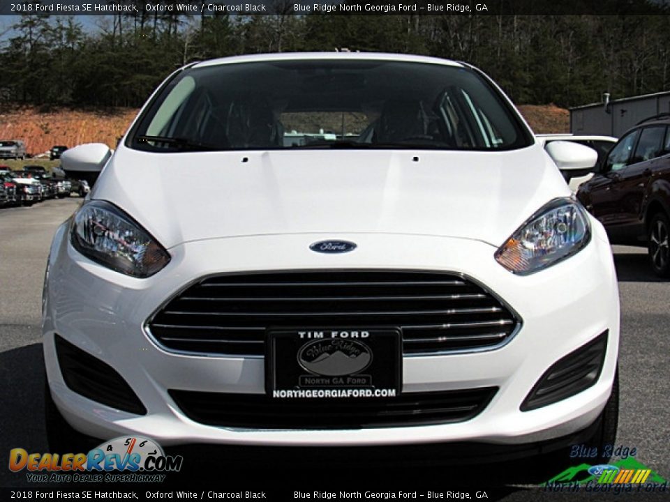 2018 Ford Fiesta SE Hatchback Oxford White / Charcoal Black Photo #8