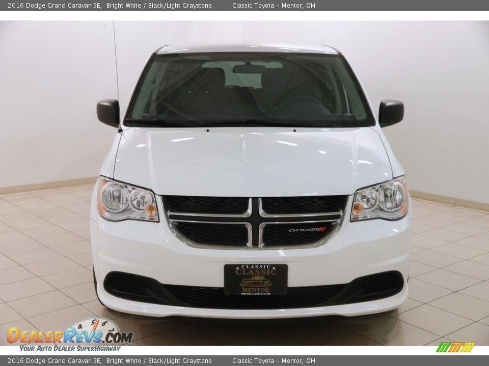 2016 Dodge Grand Caravan SE Bright White / Black/Light Graystone Photo #2