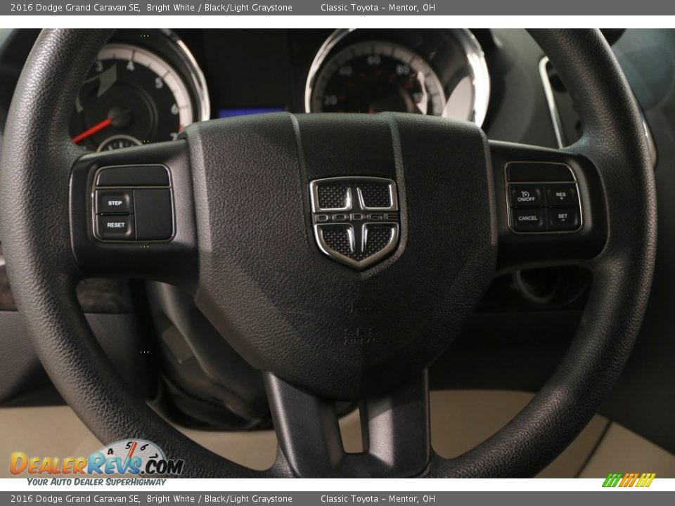 2016 Dodge Grand Caravan SE Bright White / Black/Light Graystone Photo #6