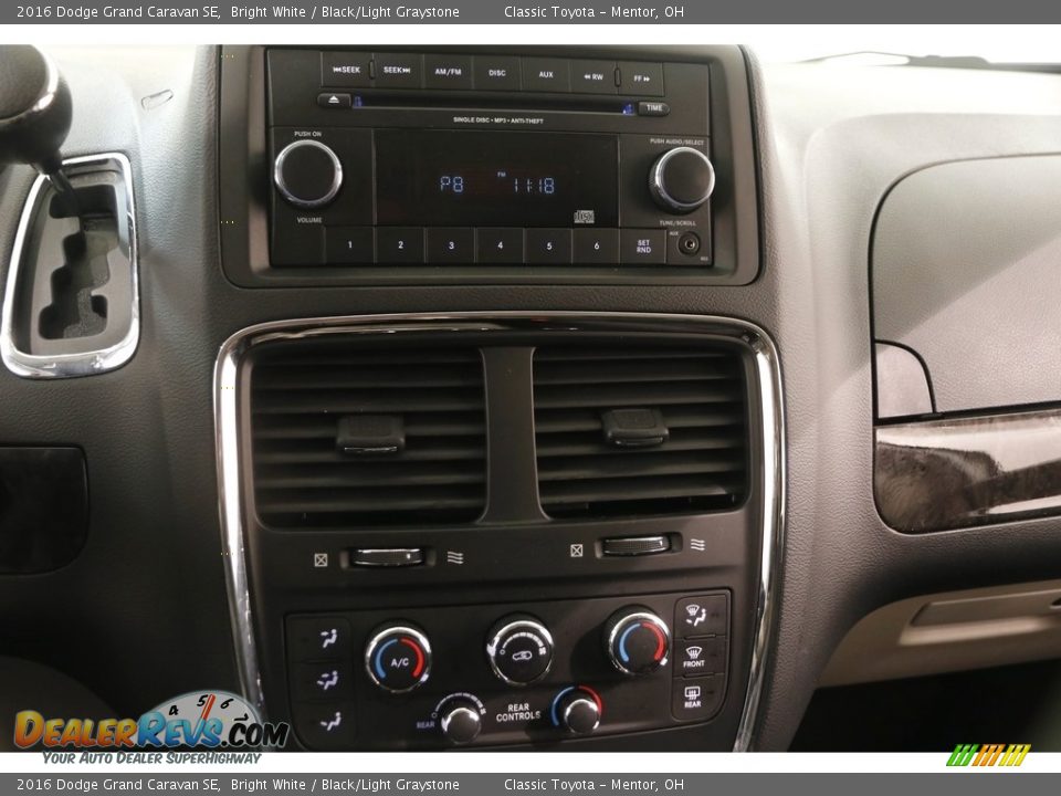 2016 Dodge Grand Caravan SE Bright White / Black/Light Graystone Photo #8