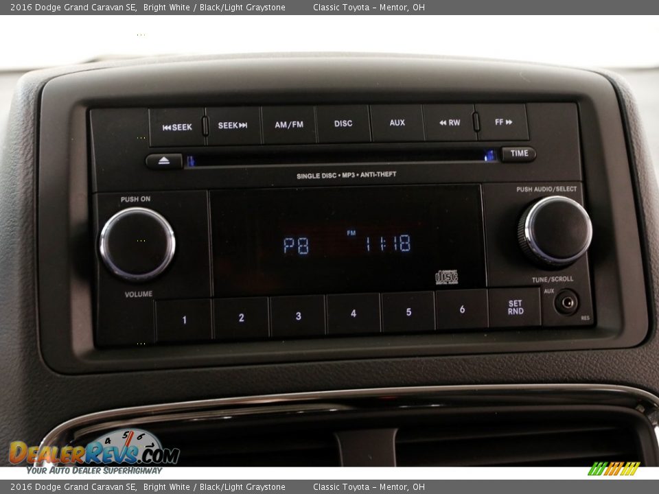 2016 Dodge Grand Caravan SE Bright White / Black/Light Graystone Photo #9