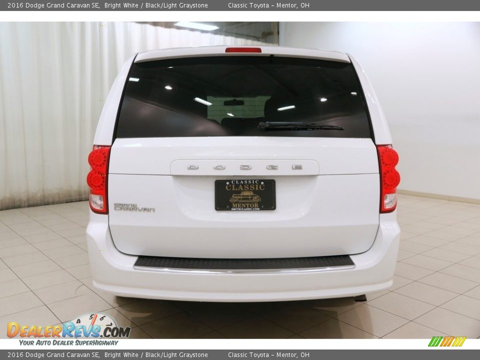 2016 Dodge Grand Caravan SE Bright White / Black/Light Graystone Photo #18