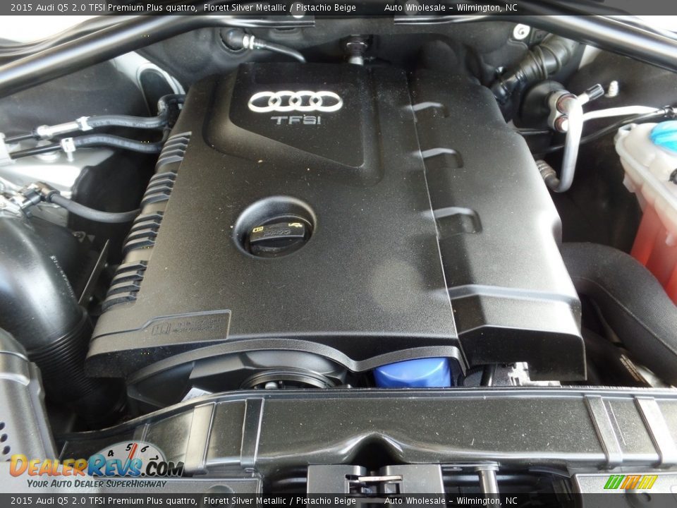 2015 Audi Q5 2.0 TFSI Premium Plus quattro Florett Silver Metallic / Pistachio Beige Photo #6