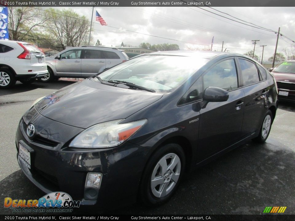 2010 Toyota Prius Hybrid IV Classic Silver Metallic / Misty Gray Photo #3