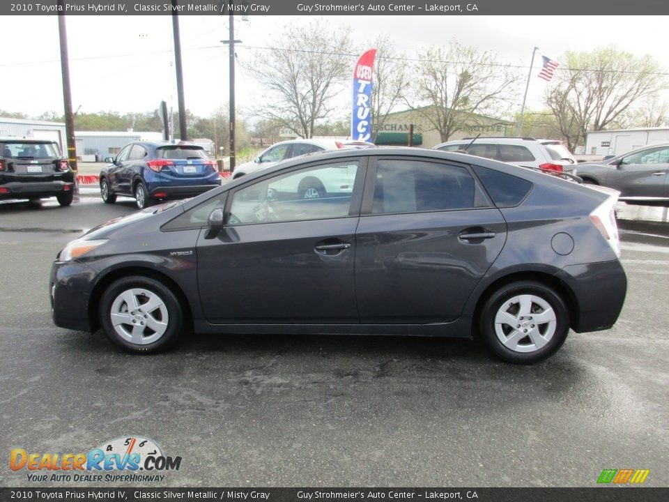 2010 Toyota Prius Hybrid IV Classic Silver Metallic / Misty Gray Photo #4