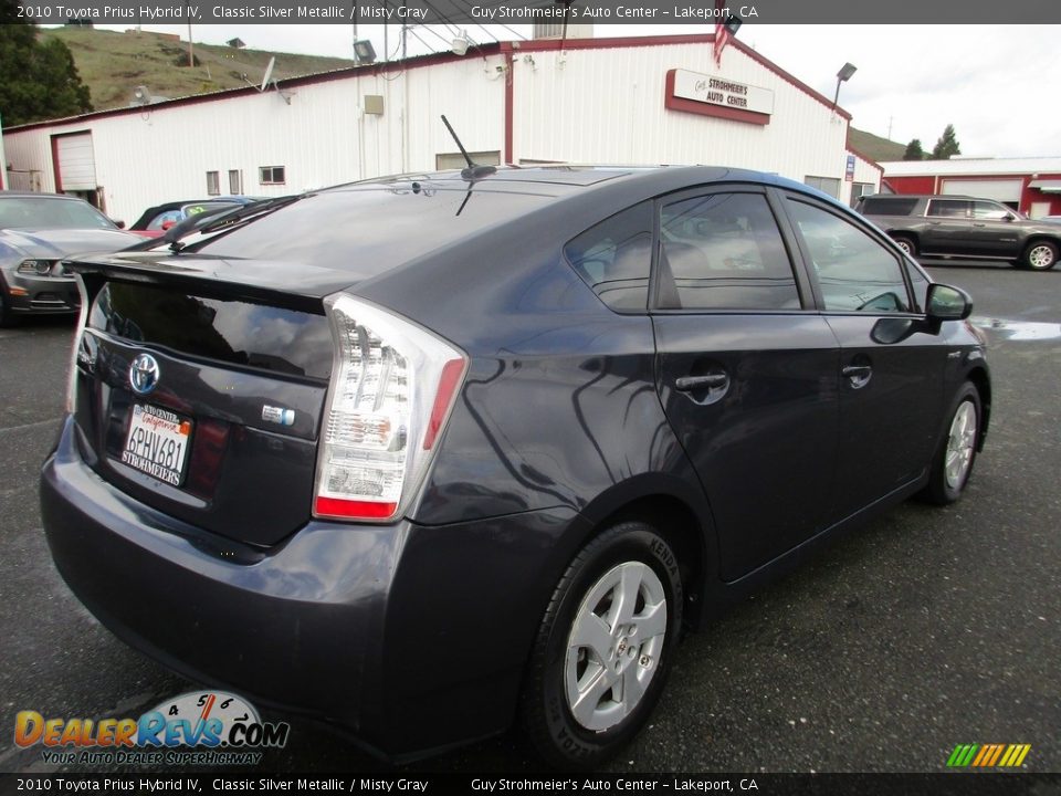 2010 Toyota Prius Hybrid IV Classic Silver Metallic / Misty Gray Photo #7