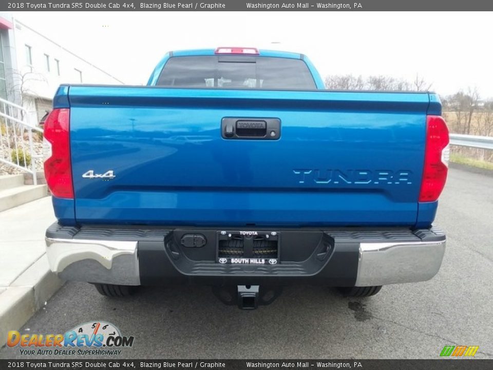 2018 Toyota Tundra SR5 Double Cab 4x4 Blazing Blue Pearl / Graphite Photo #3
