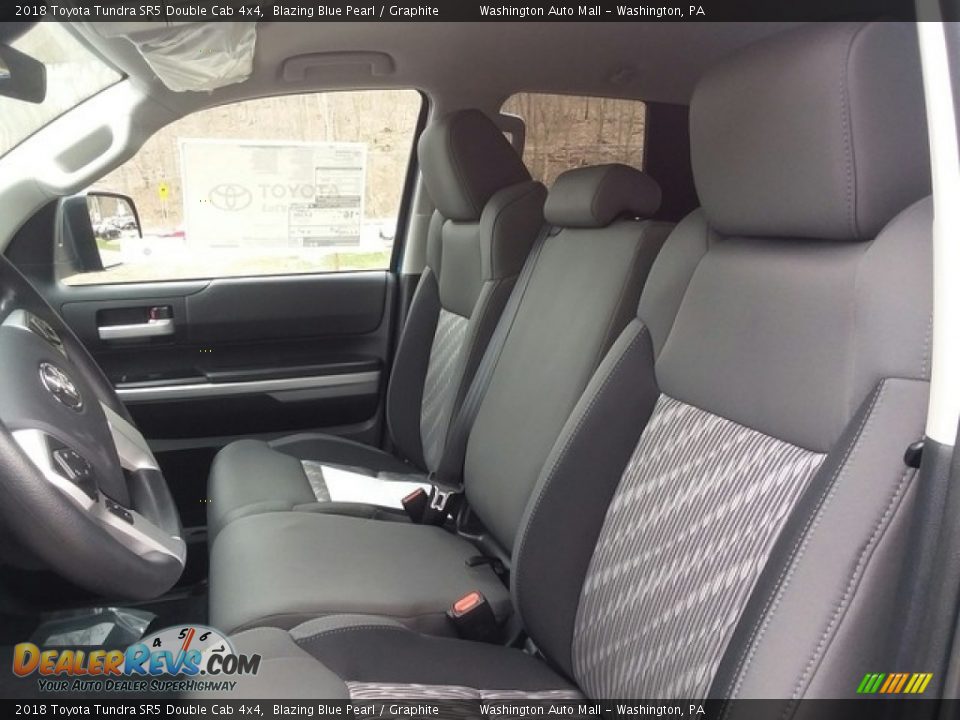 2018 Toyota Tundra SR5 Double Cab 4x4 Blazing Blue Pearl / Graphite Photo #9