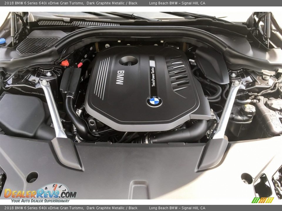 2018 BMW 6 Series 640i xDrive Gran Turismo Dark Graphite Metallic / Black Photo #8