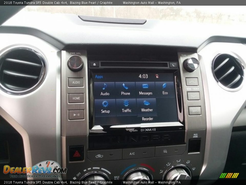 2018 Toyota Tundra SR5 Double Cab 4x4 Blazing Blue Pearl / Graphite Photo #14