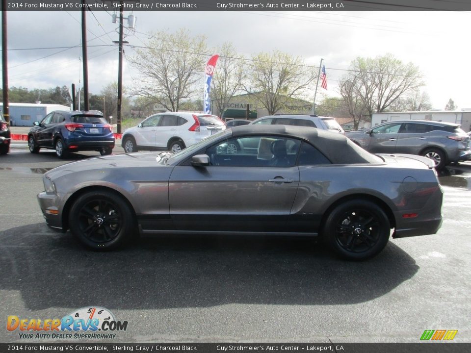 2014 Ford Mustang V6 Convertible Sterling Gray / Charcoal Black Photo #4
