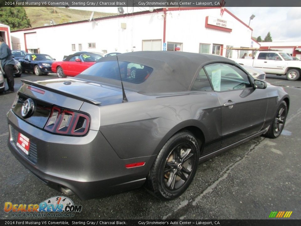 2014 Ford Mustang V6 Convertible Sterling Gray / Charcoal Black Photo #7