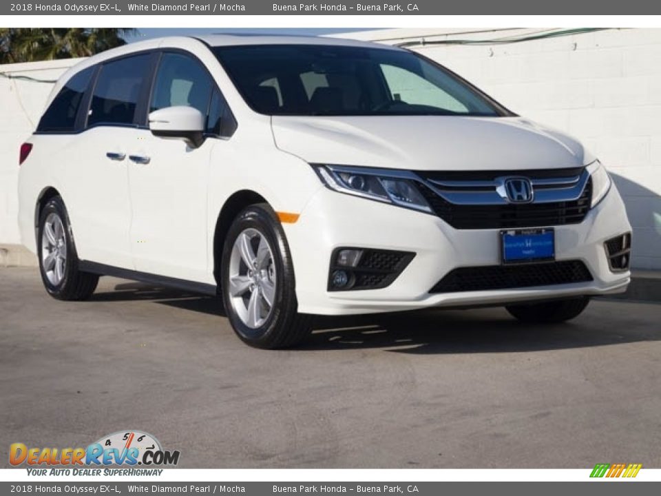 2018 Honda Odyssey EX-L White Diamond Pearl / Mocha Photo #1