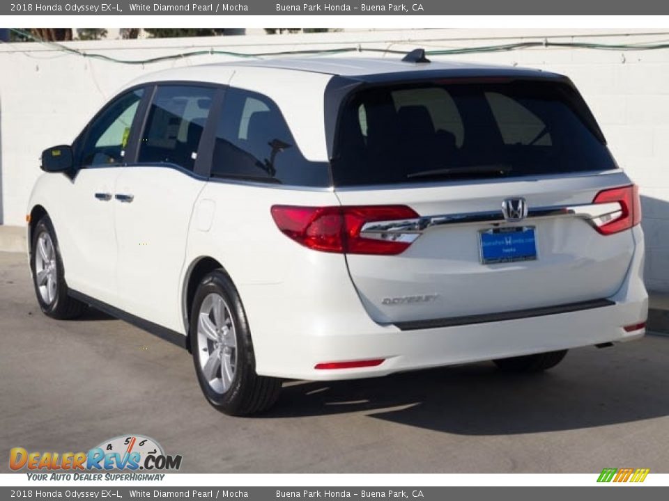 2018 Honda Odyssey EX-L White Diamond Pearl / Mocha Photo #2