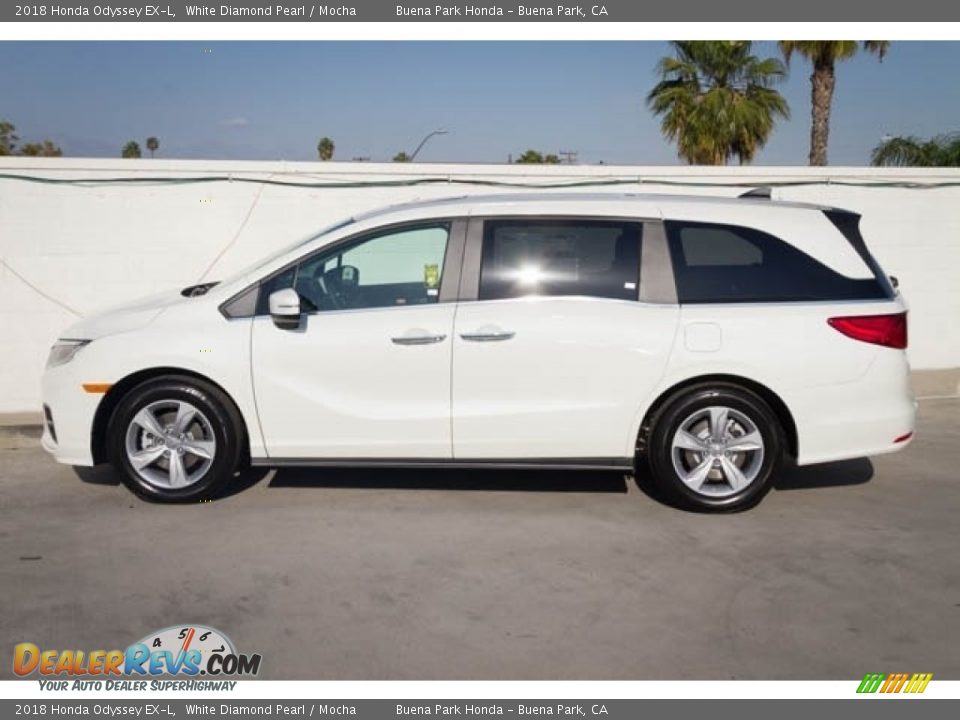2018 Honda Odyssey EX-L White Diamond Pearl / Mocha Photo #5